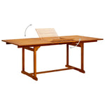 HKH Mesa de Jantar P/ Jardim (150-200)x Acácia Maciça - Marrom