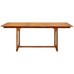 HKH Mesa de Jantar P/ Jardim (150-200)x Acácia Maciça - Marrom