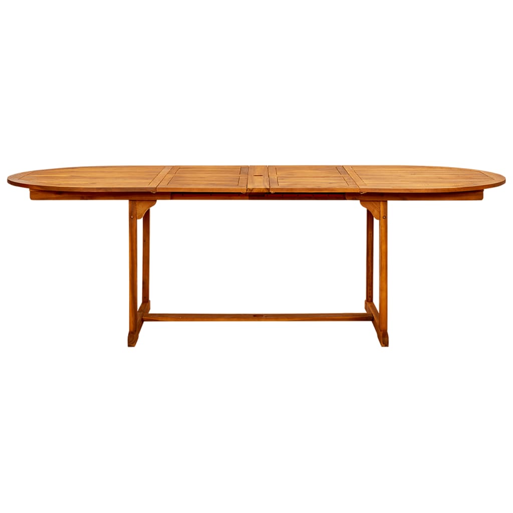 HKH Mesa de Jantar P/ Jardim (160-240)x Acácia Maciça - Marrom
