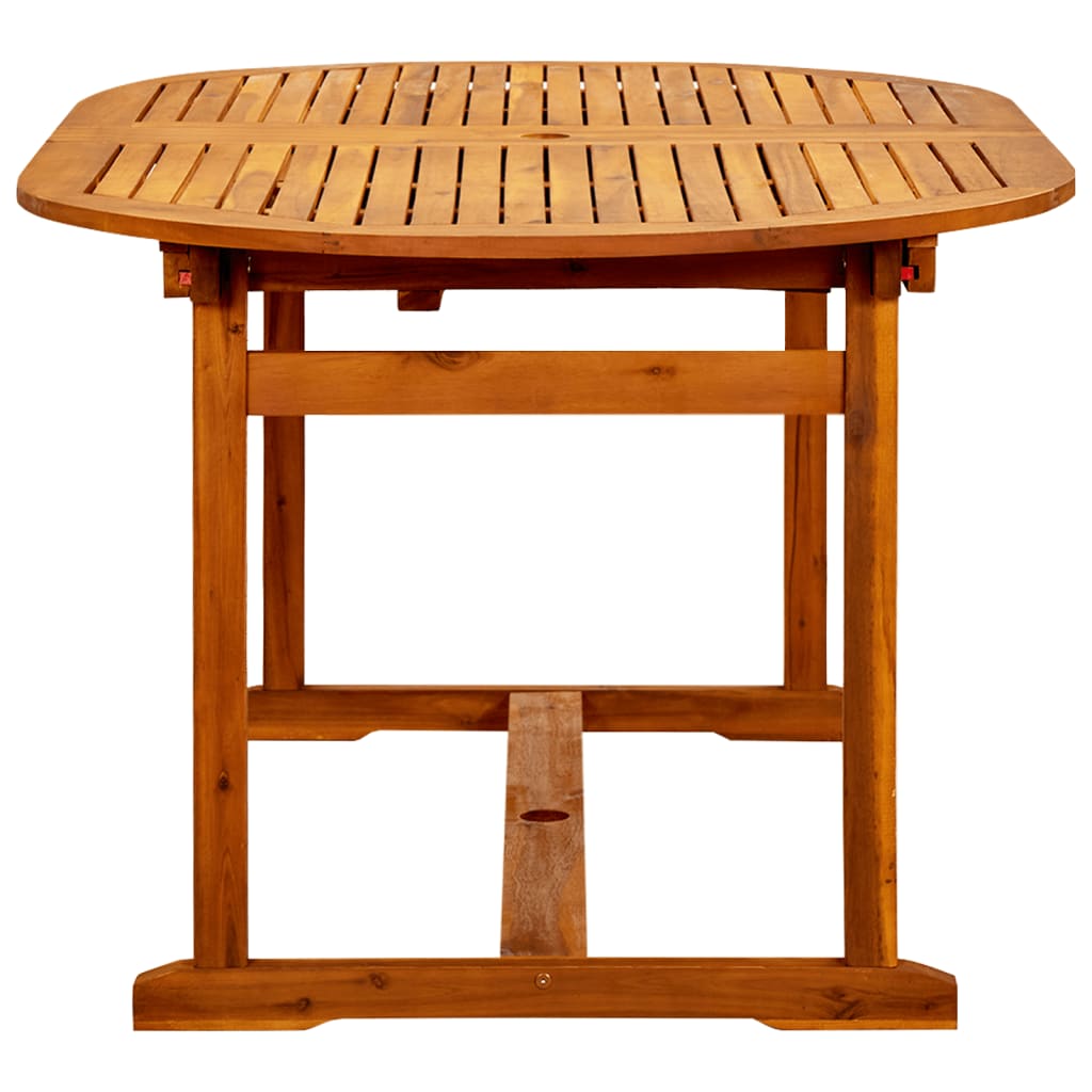 HKH Mesa de Jantar P/ Jardim (160-240)x Acácia Maciça - Marrom