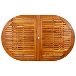 HKH Mesa de Jantar P/ Jardim (160-240)x Acácia Maciça - Marrom