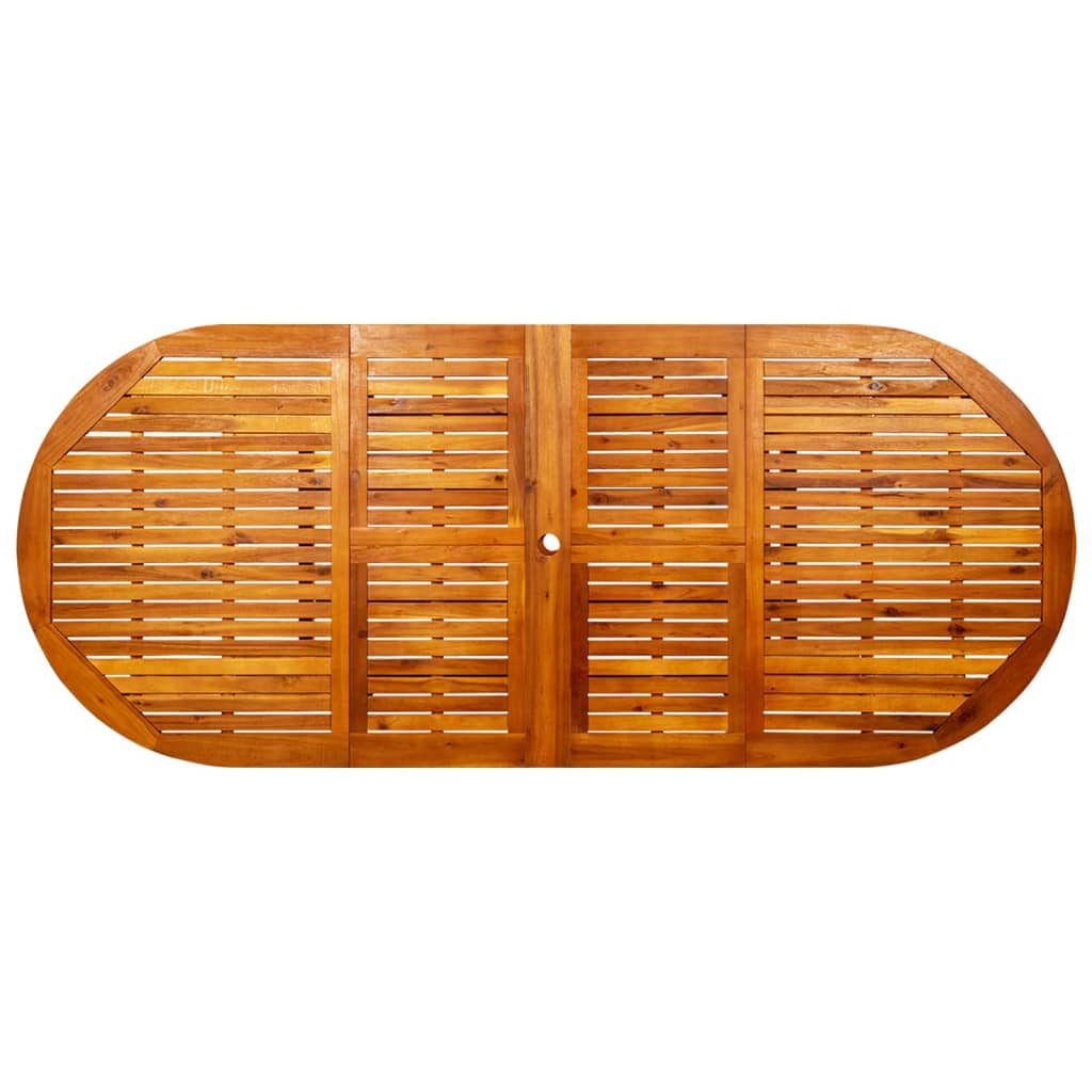 HKH Mesa de Jantar P/ Jardim (160-240)x Acácia Maciça - Marrom