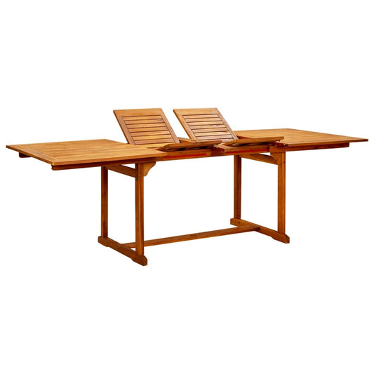 HKH Mesa de Jantar P/ Jardim (160-240)x Acácia Maciça - Marrom