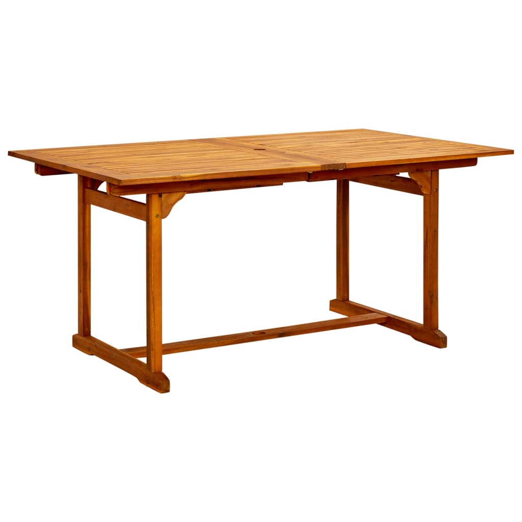 HKH Mesa de Jantar P/ Jardim (160-240)x Acácia Maciça - Marrom