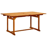 HKH Mesa de Jantar P/ Jardim (160-240)x Acácia Maciça - Marrom