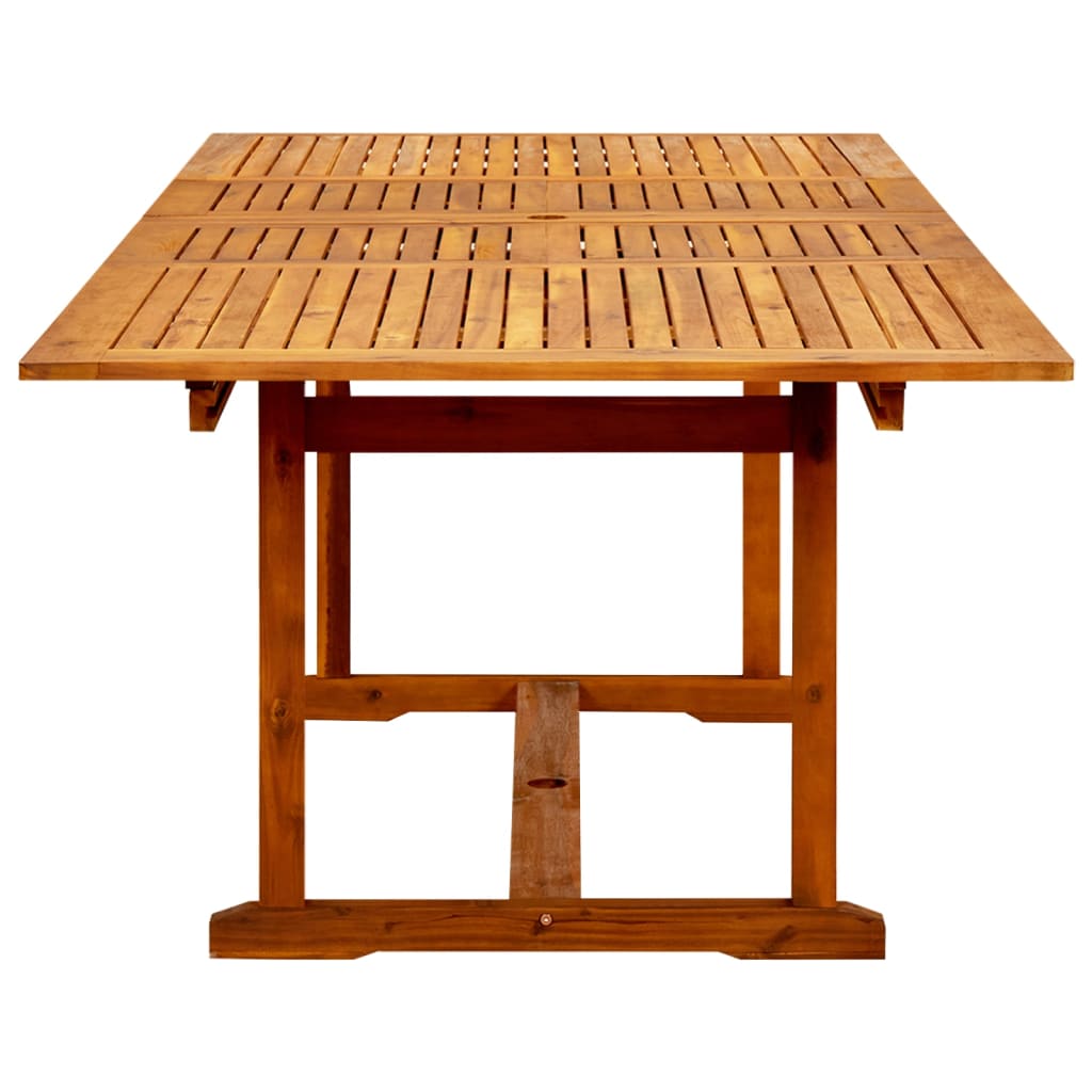 HKH Mesa de Jantar P/ Jardim (160-240)x Acácia Maciça - Marrom