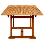 HKH Mesa de Jantar P/ Jardim (160-240)x Acácia Maciça - Marrom