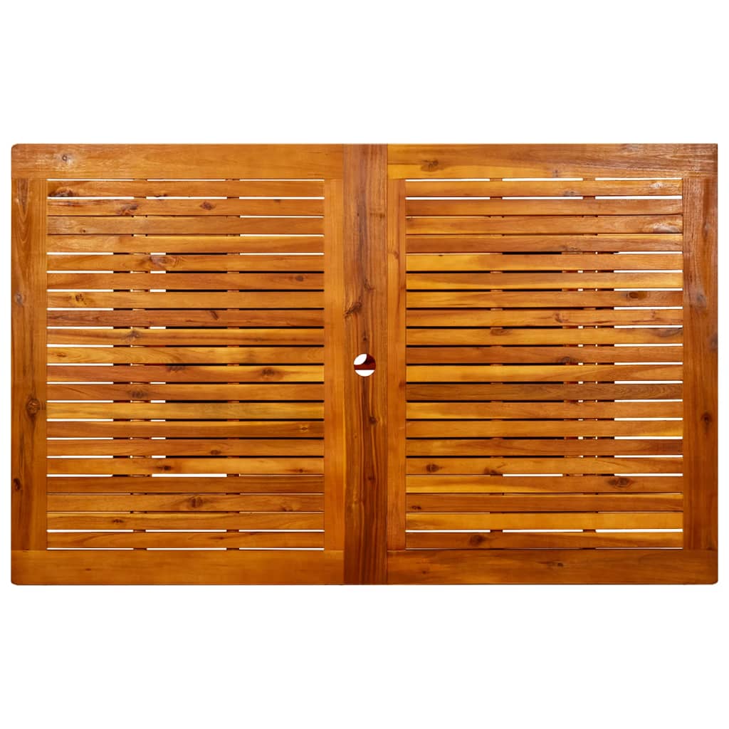 HKH Mesa de Jantar P/ Jardim (160-240)x Acácia Maciça - Marrom