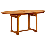 HKH Mesa de Jantar P/ Jardim (120-170)x Acácia Maciça - Marrom