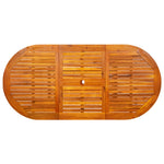 HKH Mesa de Jantar P/ Jardim (120-170)x Acácia Maciça - Marrom