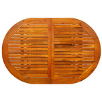 HKH Mesa de Jantar P/ Jardim (120-170)x Acácia Maciça - Marrom
