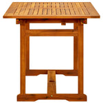 HKH Mesa de Jantar P/ Jardim (120-170)x Acácia Maciça - Marrom