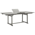 HKH Mesa de Jantar P/ Jardim (150-200)x Acácia Maciça - Cinzento