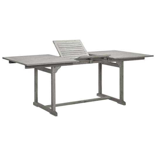 HKH Mesa de Jantar P/ Jardim (150-200)x Acácia Maciça - Cinzento