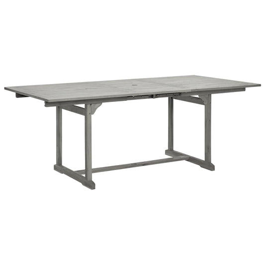 HKH Mesa de Jantar P/ Jardim (150-200)x Acácia Maciça - Cinzento
