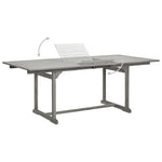 HKH Mesa de Jantar P/ Jardim (150-200)x Acácia Maciça - Cinzento