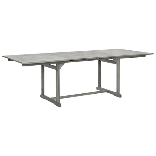 HKH Mesa de Jantar P/ Jardim (160-240)x Acácia Maciça - Cinzento
