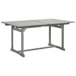 HKH Mesa de Jantar P/ Jardim (160-240)x Acácia Maciça - Cinzento