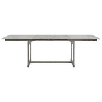 HKH Mesa de Jantar P/ Jardim (160-240)x Acácia Maciça - Cinzento