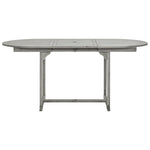 HKH Mesa de Jantar P/ Jardim (120-170)x Acácia Maciça - Cinzento