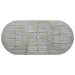 HKH Mesa de Jantar P/ Jardim (120-170)x Acácia Maciça - Cinzento