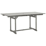 HKH Mesa de Jantar P/ Jardim (120-170)x Acácia Maciça - Cinzento