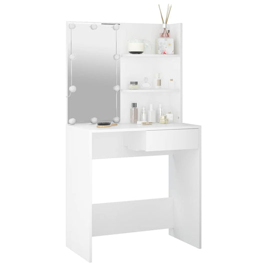 HKH Toucador com Leds - 74,5x40x141 Cm - Branco