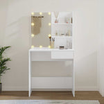 HKH Tocador con Leds - 74,5x40x141 Cm - Blanco