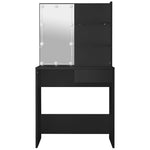 Tocador HKH con luces LED - 74,5x40x141 cm - Negro