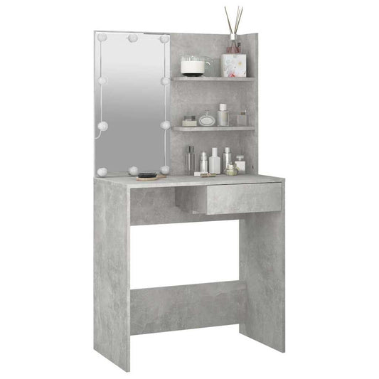 HKH Toucador com Leds em Cimento - 74,5x40x141 Cm - Cinzento