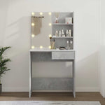 HKH Toucador com Leds em Cimento - 74,5x40x141 Cm - Cinzento