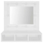 HKH Armario con Espejo y Luces LED - 60x31,5x62 Cm - Blanco