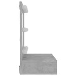 HKH Armário Espelhado com LED em Cimento - 60x31,5x62 Cm - Cinzento