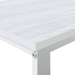 Escritorio para ordenador HKH de madera contrachapada - Blanco