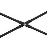 HKH Escritorio de ordenador, derivados de madera - Negro
