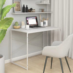 HKH Escritorio para ordenador, madera derivada - Blanco