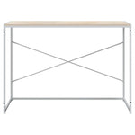 HKH Escritorio para Ordenador Madera Contrachapada / Madera de Roble - Blanco