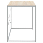 HKH Escritorio para Ordenador Madera Contrachapada / Madera de Roble - Blanco