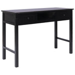 HKH Escritorio Madera de Paulownia en Madera Maciza - Negro