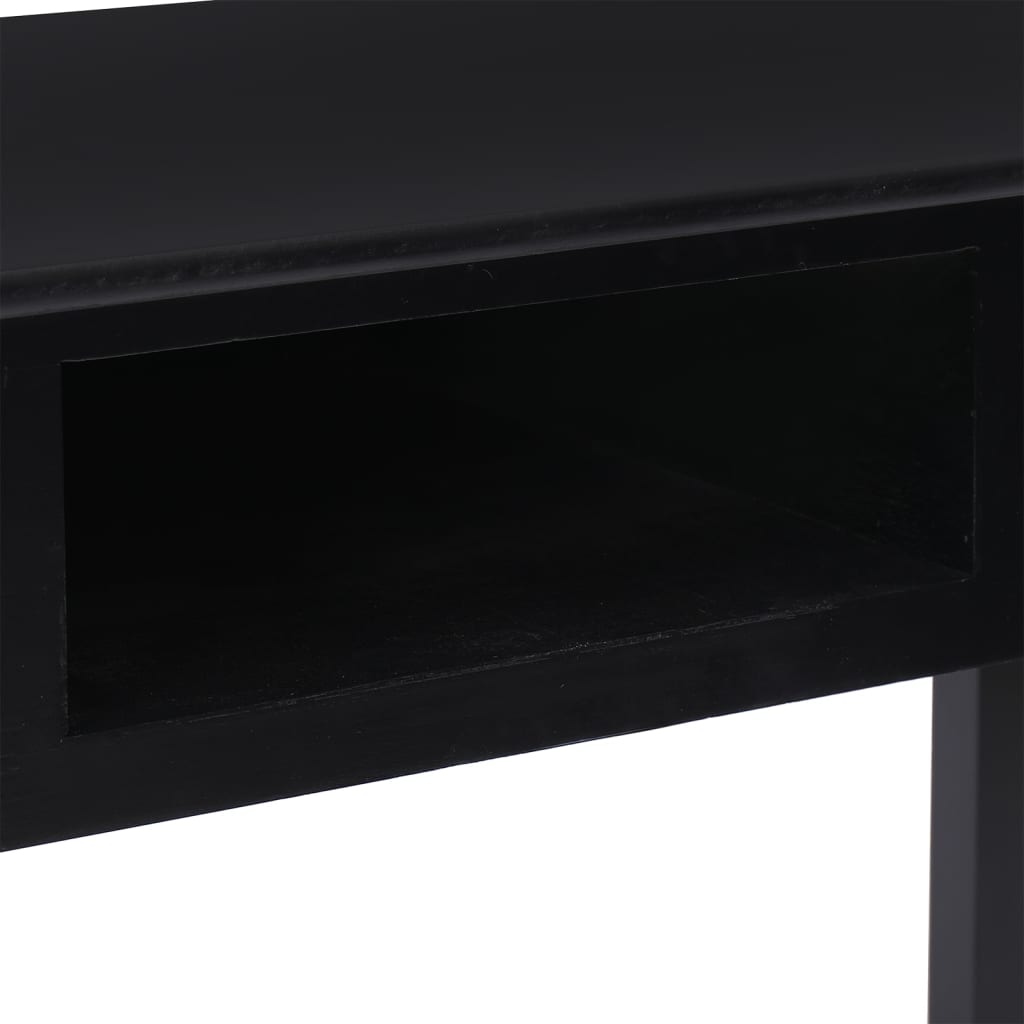 HKH Escritorio Madera de Paulownia en Madera Maciza - Negro
