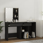 HKH Toucador com Armário e Luzes LED - Preto
