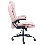 Silla de Oficina HKH de Terciopelo - Rosa
