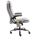 HKH Silla de Oficina de Masaje de Piel Sintética - Gris claro