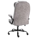 HKH Silla de Oficina de Masaje de Piel Sintética - Gris claro