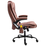 Sillón de masaje de oficina de piel sintética HKH - Marrón claro