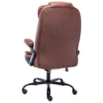 Sillón de masaje de oficina de piel sintética HKH - Marrón claro