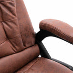 Sillón de masaje de oficina de piel sintética HKH - Marrón claro