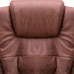 Sillón de masaje de oficina de piel sintética HKH - Marrón claro