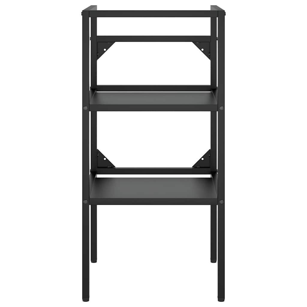HKH Estructura para lavabo de baño de hierro - Negro
