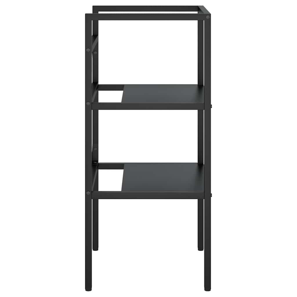 HKH Estructura para lavabo de baño de hierro - Negro